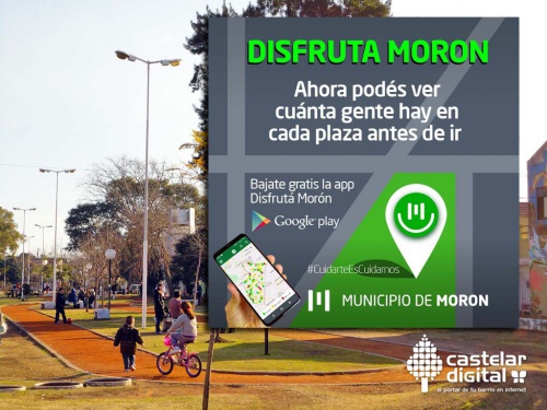 Reabrieron las plazas y una App permite saber su nivel de ocupación